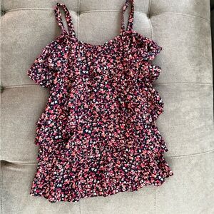 MICHAEL Michael Kors Pink and Black Floral Camisole
